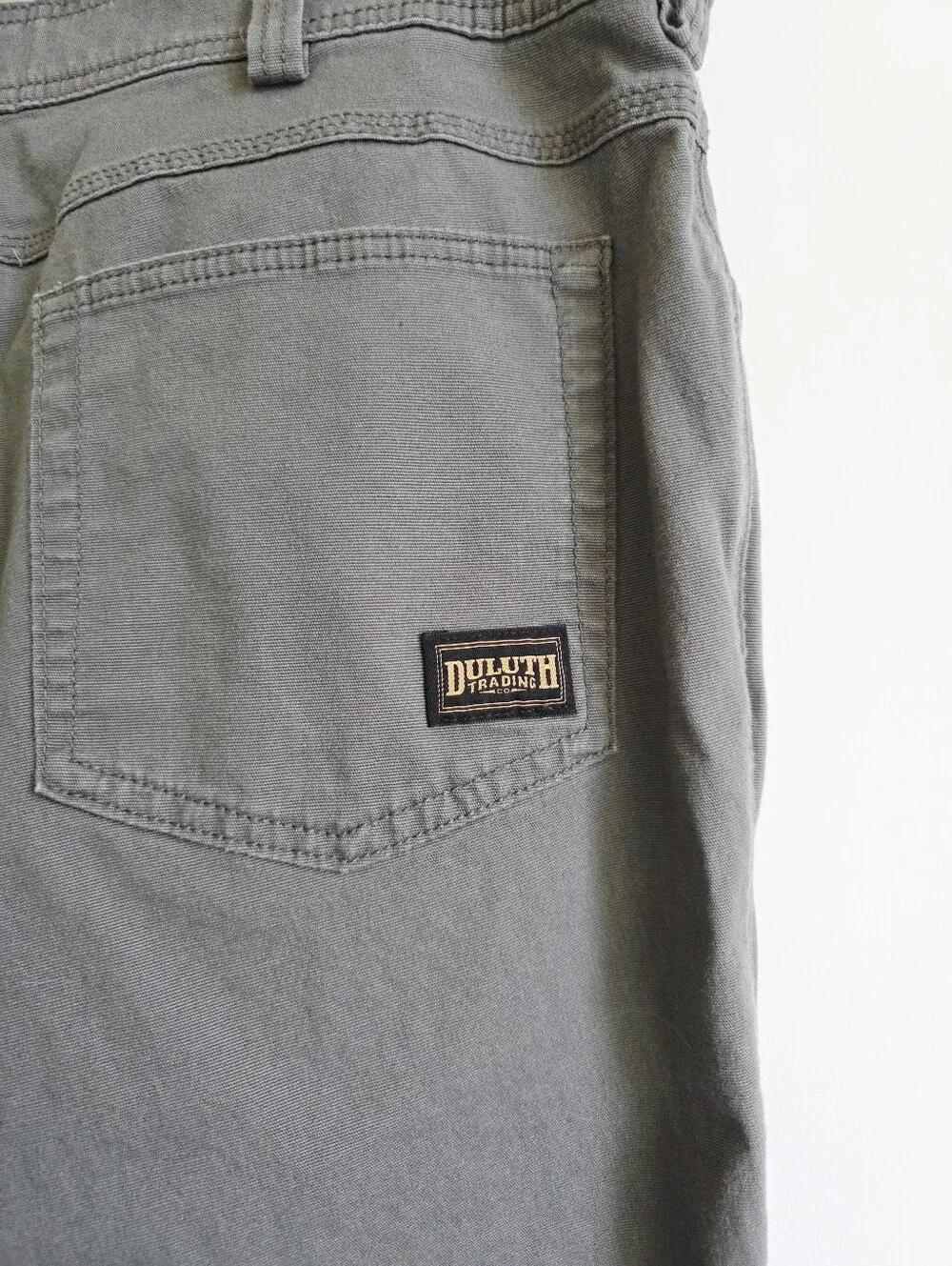 Duluth Flex Fire Hose Slim Fit Gray Men's Denim Pant Size 38X32